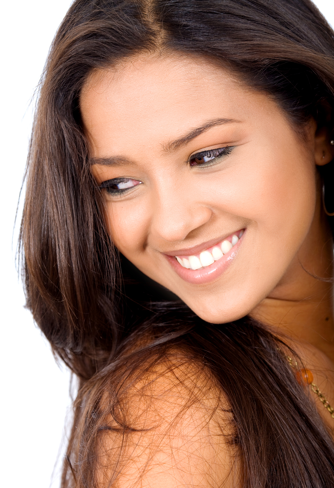 beautiful woman smiling bright white teeth, North York, ON cosmetic dentistry